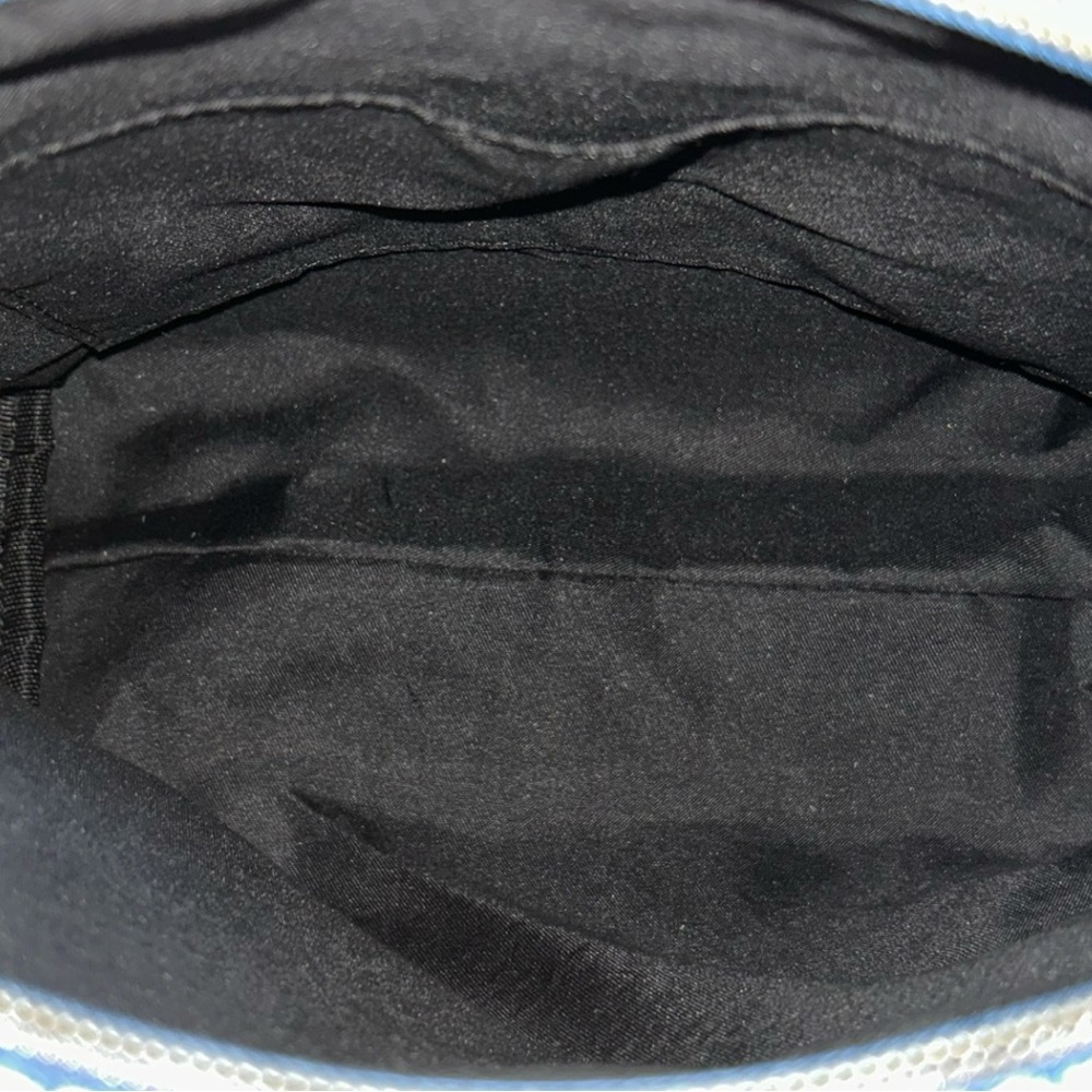 Revive Vintage Blue Embroidered Boho Cosmetic Bag Zipper Pouch NWT - Picture 4 of 4